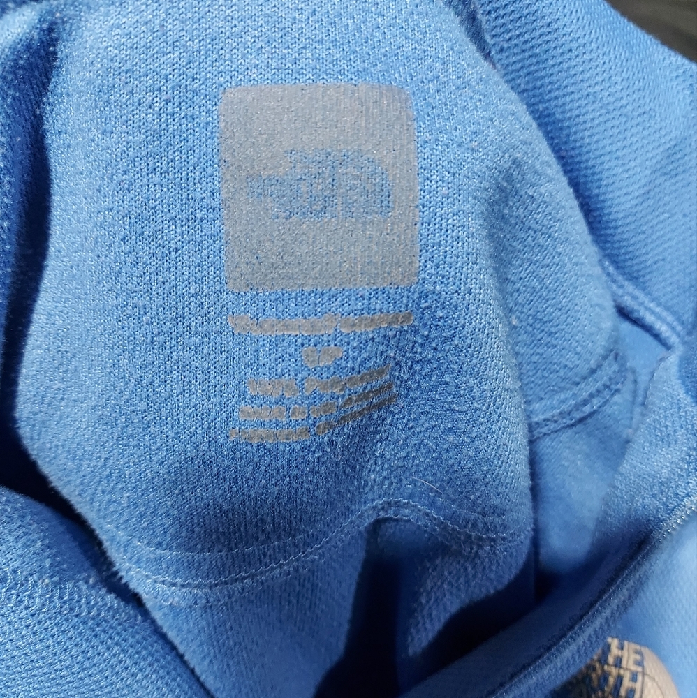 The North Face Women's Blue 1/4 Zip Pullover 100% Polyester - Size S - Picture 5 of 6